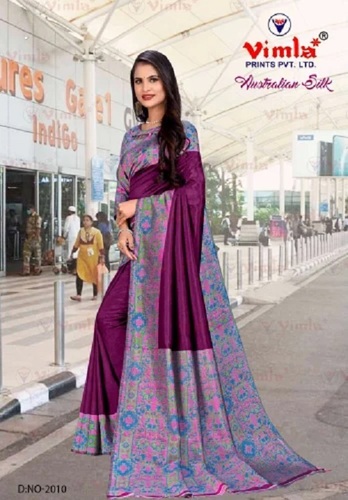 Designer Multicolored Uniform Saree - Glossy Finish Easy to Wash | No Color Fade Enhances Wearer's Beauty Ideal for All Seasons