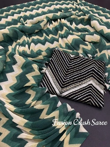 Gota Patti Georgette Saree - Printed Design, Color Fade Resistant & Wrinkle Free | Perfect for Gifting on Any Occasion