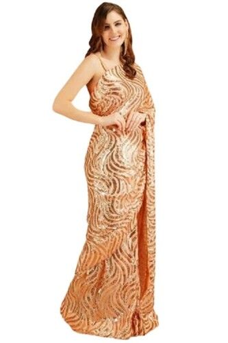 Women Georgette Sequence Saree