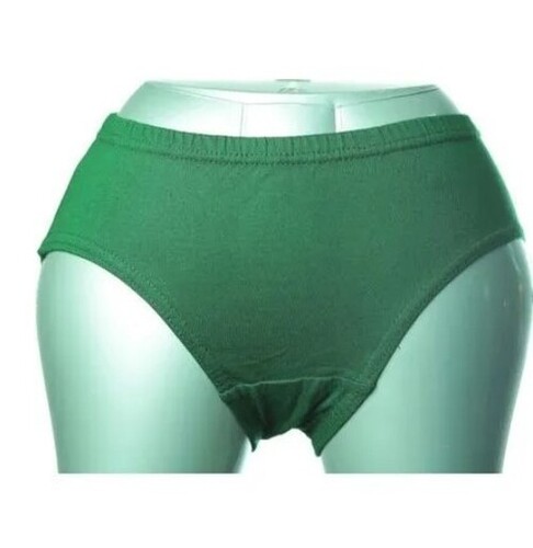 Women Green Plain Panties