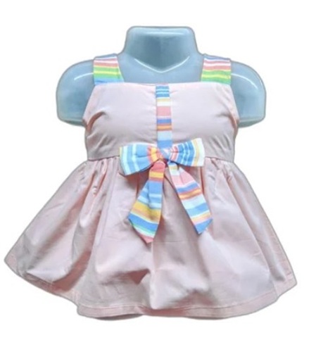 Baby Girl Frock - Cotton Poplin Knee Length Multi Color Sleeveless | No Fade Washable Ideal for Casual Wear Made in India