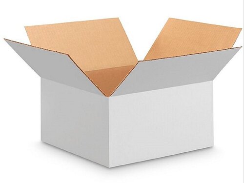 Corrugated Cardboard Boxes - Moisture Resistant, Lightweight Standard Rectangle White Boxes | Eco-Friendly, Biodegradable, Disposable, Customizable Sizes and Logos