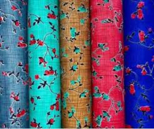 Cotton Nighty Fabric - Lightweight, Breathable Multicolor Printed Cotton | 100% Pure, Washable, Attractive Design