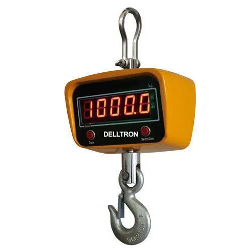 Digital Hanging Scale - Plastic & Glass, Yellow & Black | High Efficiency, 100% Accuracy, Easy to Operate, Heavy-Duty, Corrosion & Rust Resistant