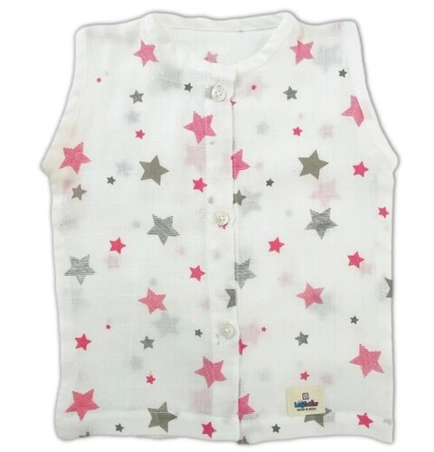Baby Jhabla - Cotton 0 to 15 Months Pink | Breathable Washable Printed Pattern O-Neck