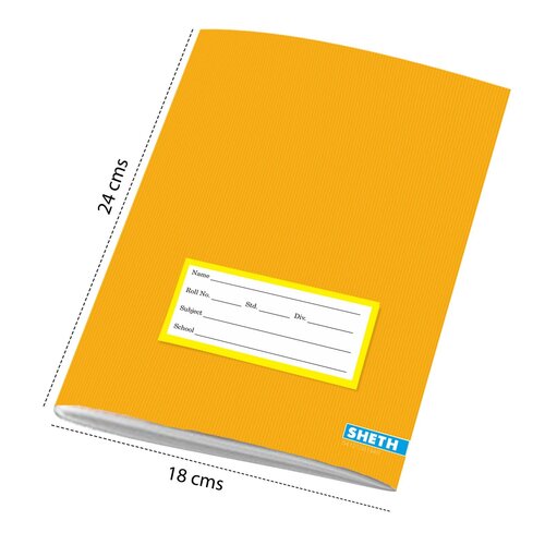 Note Book - Paper Material, 10x8 Inch Size, Rectangular Shape | Plain Pattern, Ideal for Home, Office, School, and Hospitals
