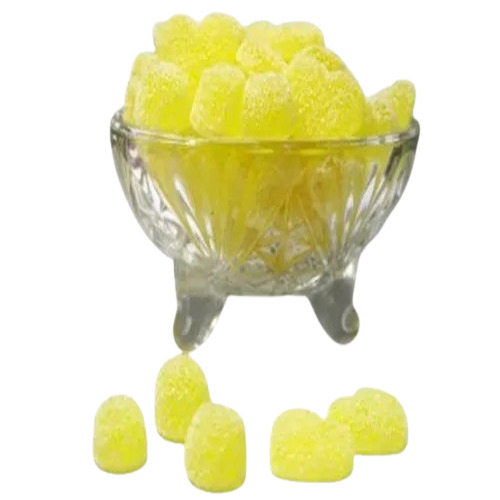 Pineapple Soft Jelly Candy - Loose, Yellow Color, 9 Months Shelf Life | Soft Jelly Form, Flavor: Pineapple, Other Shape