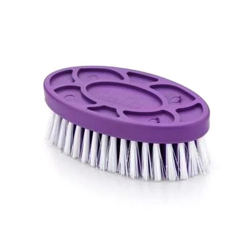Light Weighted Oval Shaped Reusable Crack Resistant Plastic Cloth Cleaning Brush