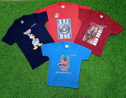 Short Sleeve Kids Printed T Shirts - Colorfast Cotton Blend, Comfortable Fit, Neat Stitching for Boys