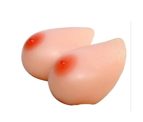 Breast Cancer Passive Prosthetic - Silicone, Standard Size, Skin Color | Lightweight, Easy to Use, Flexible Design