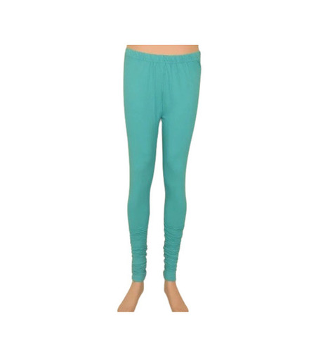 Sky Blue Lycra Leggings - Slim Fit, Ankle-Length | Washable, Breathable, Quick Dry, Shrink & Tear Resistant, Elastic Band Closure