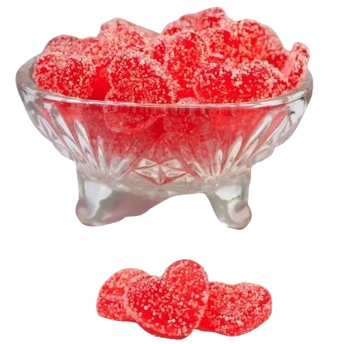 Strawberry Jelly Candy - Eggless Soft Jelly, Red Color, Loose Packaging, 9 Months Shelf Life | Delightfully Fruity Flavor, Solid Candy Form