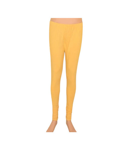 Churidar Leggings - Slim Fit Ankle-Length, Breathable Lycra in Vibrant Yellow | Quick Dry, Daily Wear, Shrink & Tear Resistant