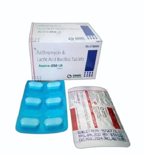 Azaire 250 Lb Azithromycin Lactic Acid Bacillus Tablets