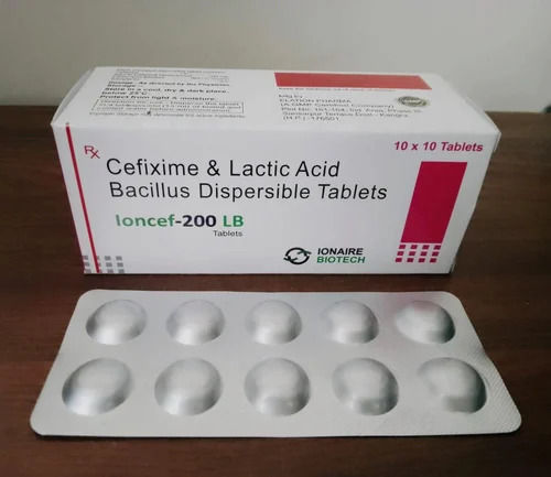 Cefixime Lactic Acid Bacillus Dispersible Tablets