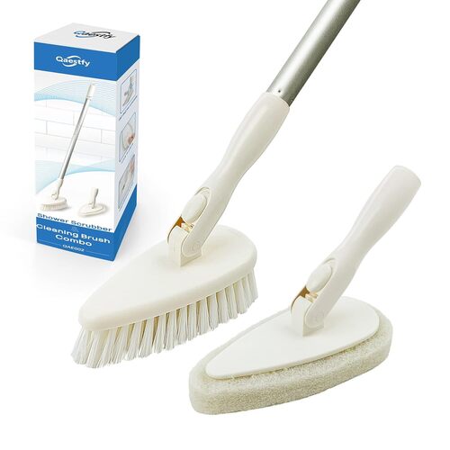 Cleaning Scrubbers - Plastic Material, White Color | Durable Design, Kills Germs, Perfect Finishing for Home Appliance and Tile Cleaning