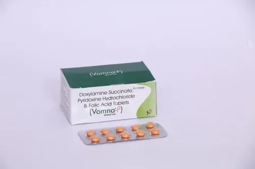 Doxylamine 10 Mg + Pyridoxine 10 Mg + Folic Acid 2.5 Mg Tablets