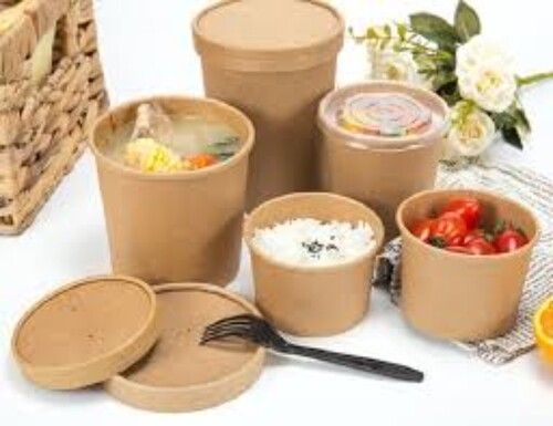 Durable Brown Plastic Food Container