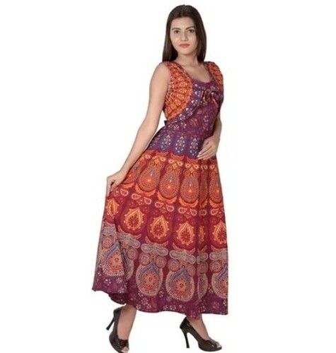 Ladies Printed Anarkali Kurti