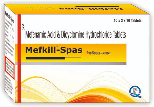 Mefenamic Acid 250mg + Dicyclomine HCl 10mg Tablets