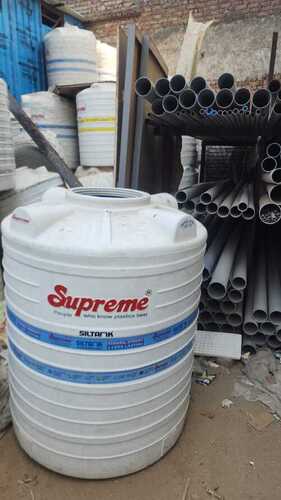 White Plastic Water Storage Tank - Durable and Long Lasting, High Strength A+ Grade for Water Storage