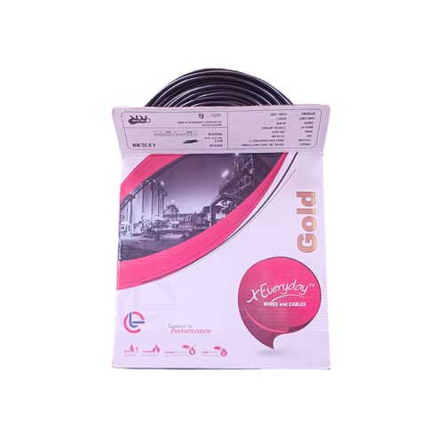 Copper Multi-Strand Housing Wire - 4.00 Sqmm, 90 Meters | Flexible PVC Insulation, Available in Black, Blue, Red, White, Yellow