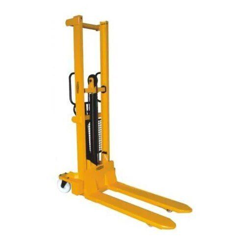 Yellow Mld Steel Hydraulic Fixed Mast Stacker