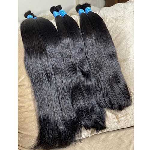 Human Raw Straight Black Color Hair