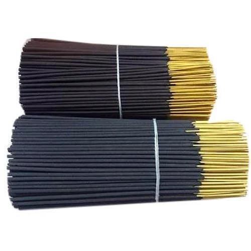 Incense Sticks - 100% Natural Bamboo, Standard Size , Black Smooth Round Floral Fragrance with Insect Resistant and Eco-Friendly Features