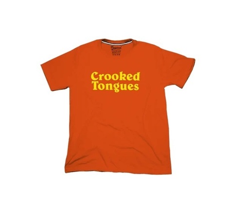 Mens Orange Printed T-Shirt - 160 GSM, Regular Fit, Short Sleeves | Fade, Wrinkle, Shrink Resistant, O-Neck Design, Casual Summer Wear