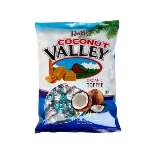 Organic Coconut Candy - 650 to 765 g Packet, 166 to 170 Pieces with 12 Months Shelf Life