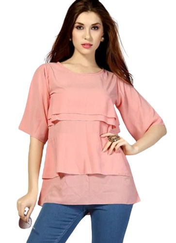 Plain Designer Georgette Top