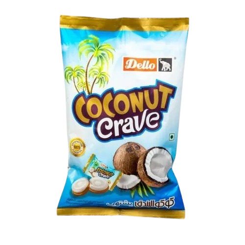 Coconut Delight Hard Candy - 650g Packet with 170 Pieces, 12 Month Shelf Life | Solid Form, Irresistible Flavor