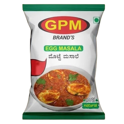 Egg Masala Powder - 100 g Packets | FSSAI Certified 100% Natural Cooking Powder Brown Color 6 Months Shelf Life