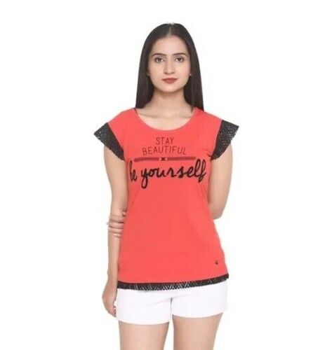 Ladies Printed Round Neck Top