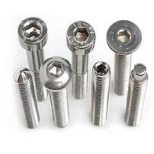 Stainless Steel Screws - Premium Quality Standard Size Polished Grey Finish | Optimum Performance for Industrial Use