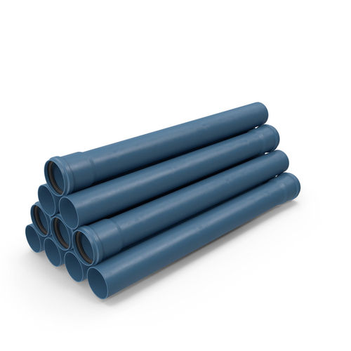 Blue Plastic Pipes