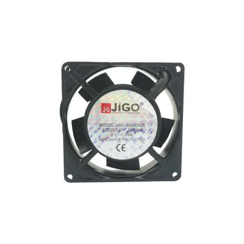 JG-8025 Black Square Panel Cooling Fan