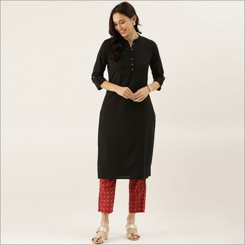 Ladies Plain Casual Wear Cotton Kurti