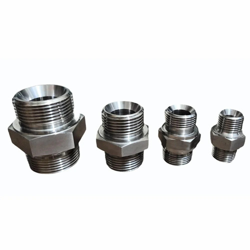 Metal Hydraulic Fitting Adaptors - Aluminum, LTZ Shape, Silver Color | Durable, Rust-Free, High Strength, Butt Fusion Connection, AISI Standard, Bare Surface Treatment