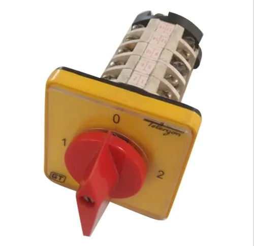 Selector Rotary Switch - SPST, 240 VAC, 10A/20A/32A/63A/100A, 50 Hz | Black/Gray, Drip-Proof Protection, Mechanical Seal Design