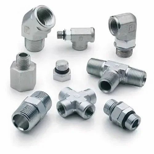 Stainless Steel Hydraulic Tube Fitting - Durable High Strength, Rust Free Design, Cold Drawn Galvanized Finish, Oval Shape, ANSI Standard