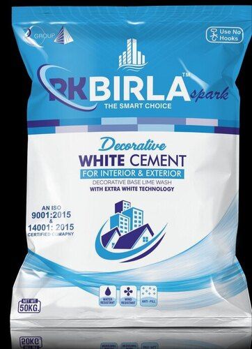 Weather Friendly Quick Drying White Cement For Interior And Exterior