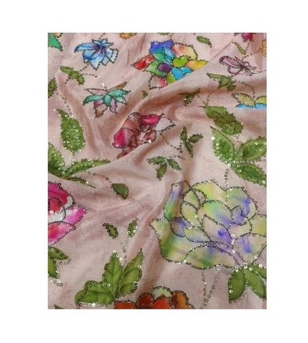 Multicolor Chinon Fabric - Machine Made, Unstitched, Standard Size | Fade & Shrink Resistant, Exceptionally Soft, Lightweight, Quick Dry, Stain & Wrinkle Resistant