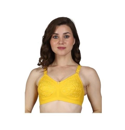 Printed Yellow Bra