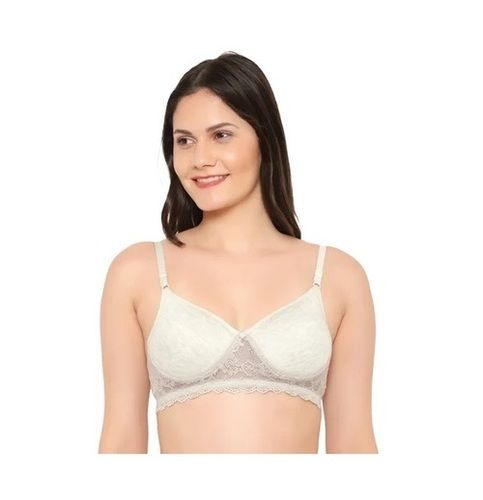 Daily Wear Skin-Friendly 3/4th Coverage Plain Polyester Padded Push Up Bra