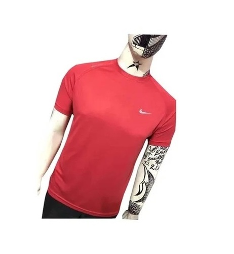 Cotton Sports T-Shirt - Regular Fit O-Neck Collar Plain Red Color | Breathable Skin-Friendly Lightweight Fade and Wrinkle Resistant Ideal for Summer Casual Wear