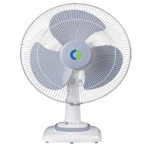 White 220 V Bajaj Table Fan for Air Cooling