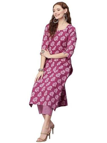 Designer Printed Womens Kurtis