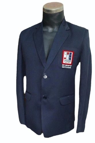 Blue Color Plain Pattern Full Sleeves Mens Casual Blazer